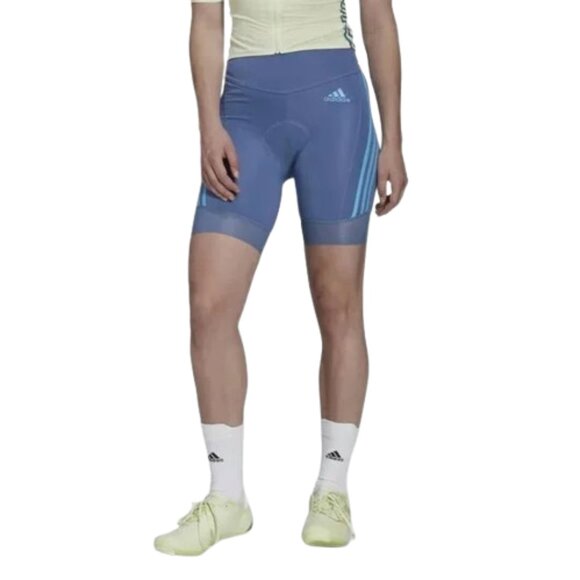 Adidas Women's The Short Padded Cycling Shorts Ciclismo Altered Blue Bike - Picture 1 of 8